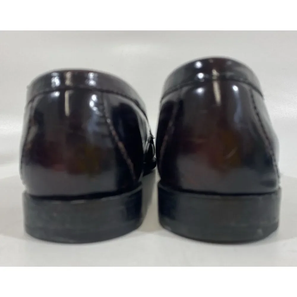 Vintage Cole Haan Pennyloafers Chestnut Brown‎ Leather 90s Preppy 10.5